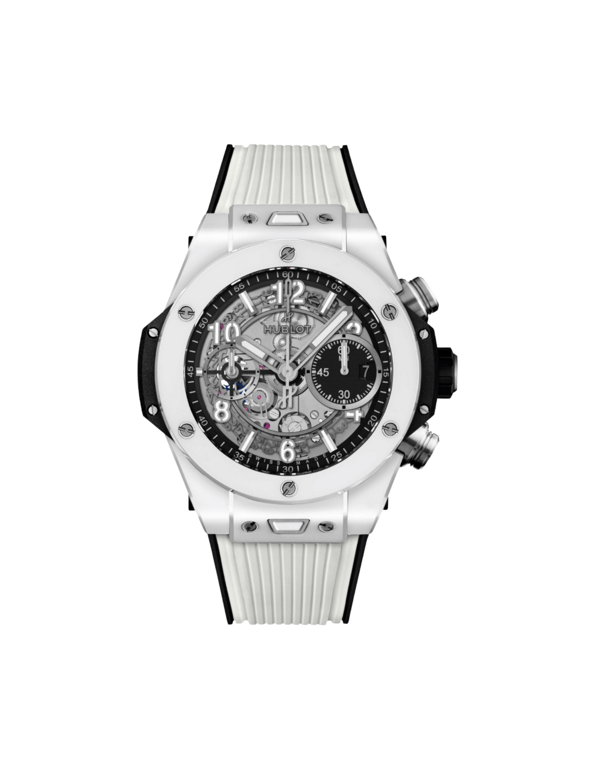 Hublot Big Bang Unico White Ceramic King Gold